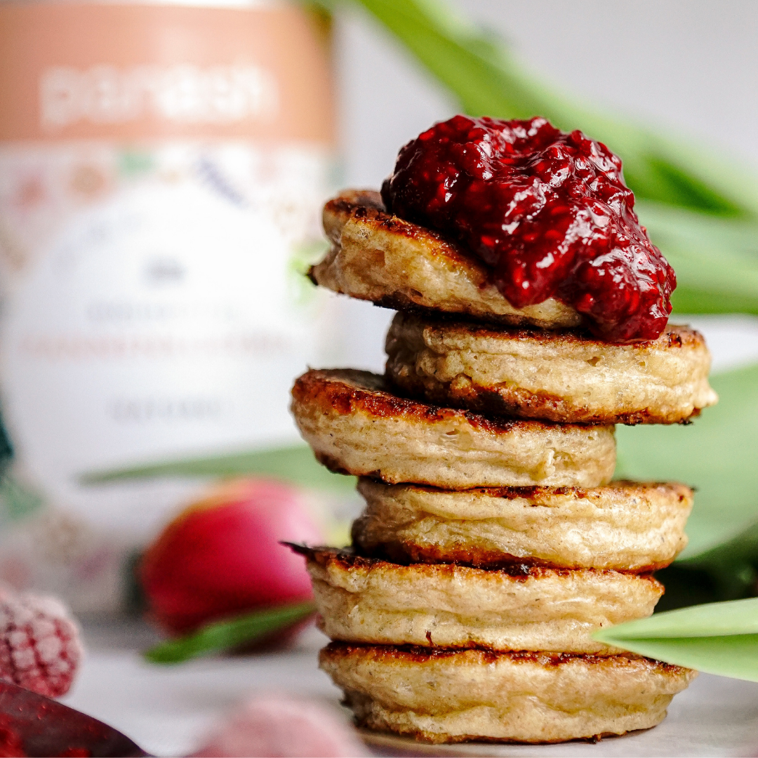 Fluffy Cottage Cheese pancakes