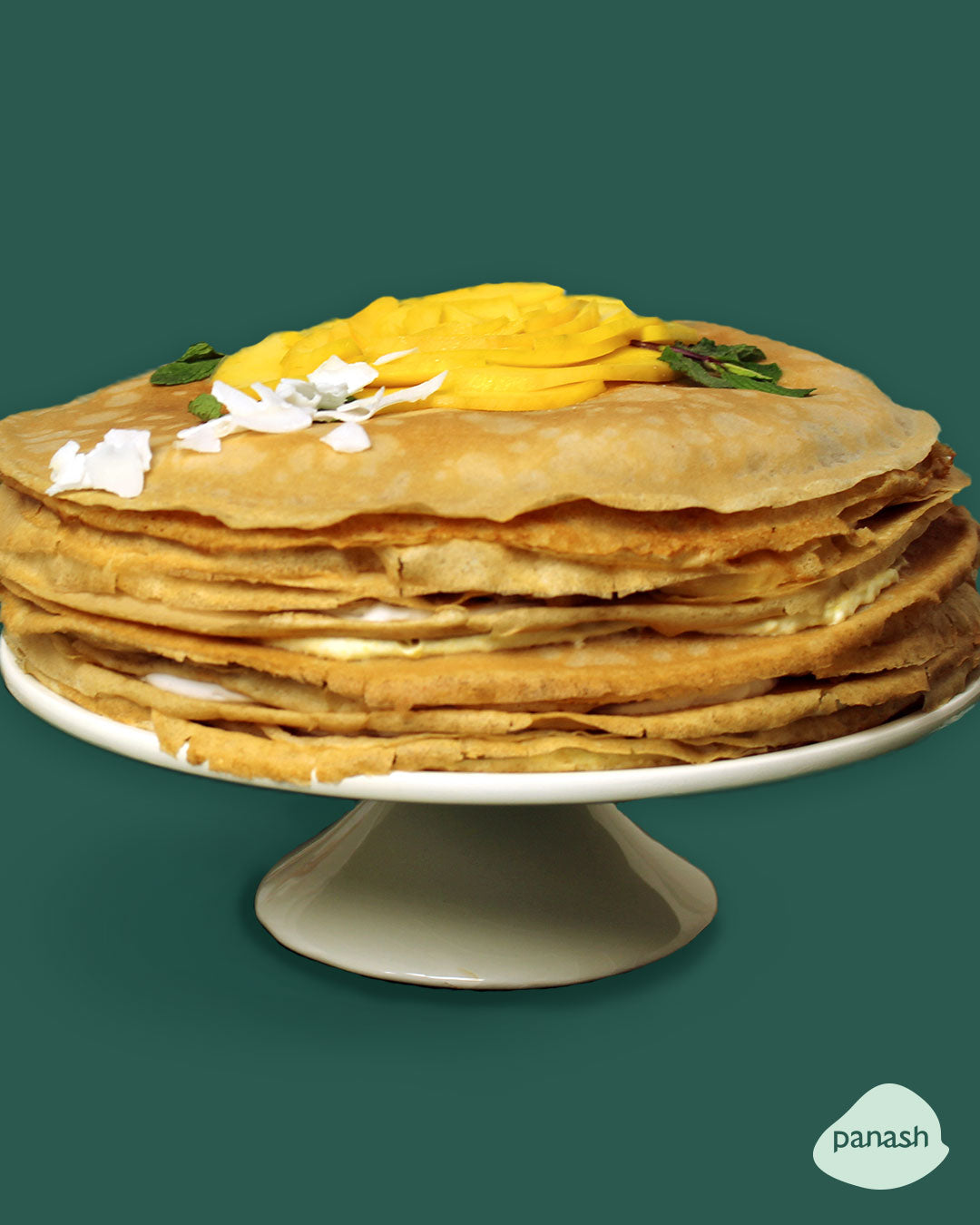 Crêpes-taart met mango