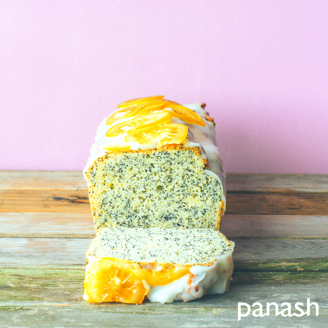 Maanzaad-citroenyoghurt cake (vegan)